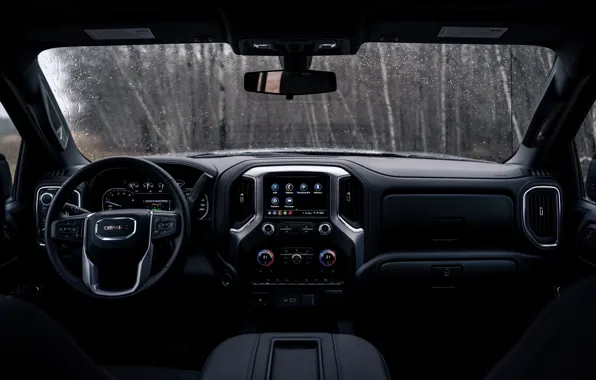 Interior, pickup, 2018, GMC, Sierra, Crew Cab, 2019, Elevation