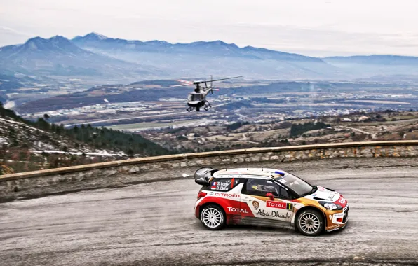 Road, Sport, Machine, Helicopter, Citroen, Citroen, DS3, WRC