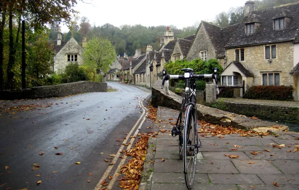 The city, street, England, Bloomsburg, road bike