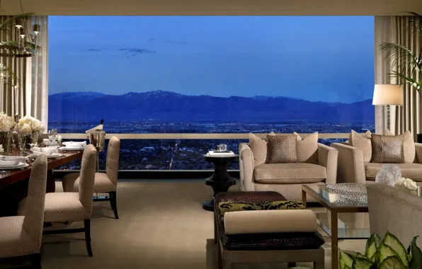 Landscape, room, interior