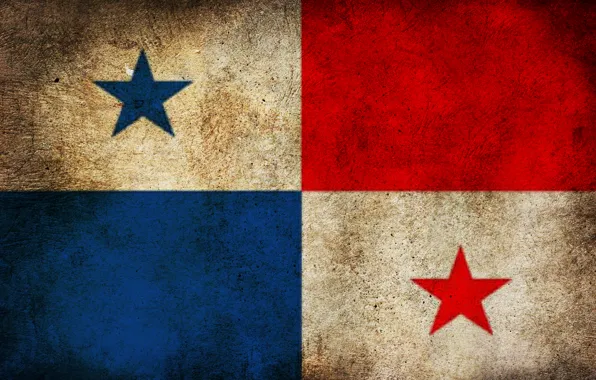 Flag, dirt, Panama
