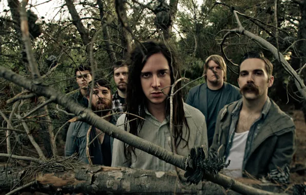 Mustache, Branches, beard, dreadlocks, band, Underoath