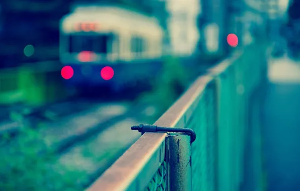 The city, photo, train, Japan, Tokyo, bokeh