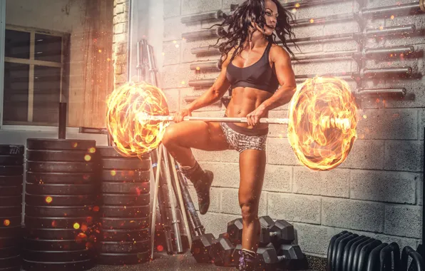 Picture power, brunette, workout, fitness, burn