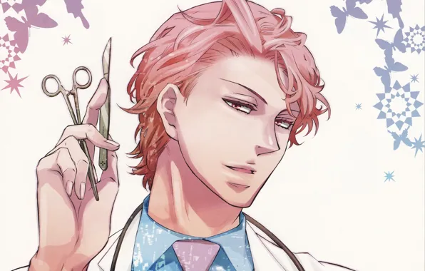Dr., guy, pink hair, Karneval, Akari Dezart