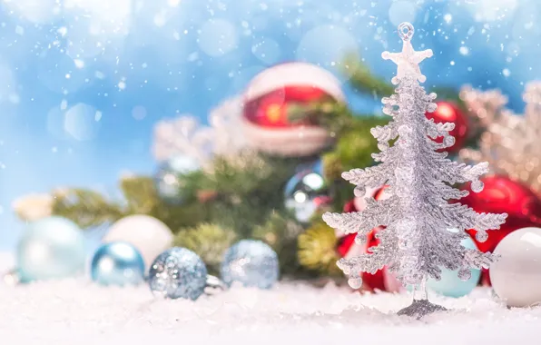 Balls, snow, holiday, toy, Christmas, New year, silver, herringbone