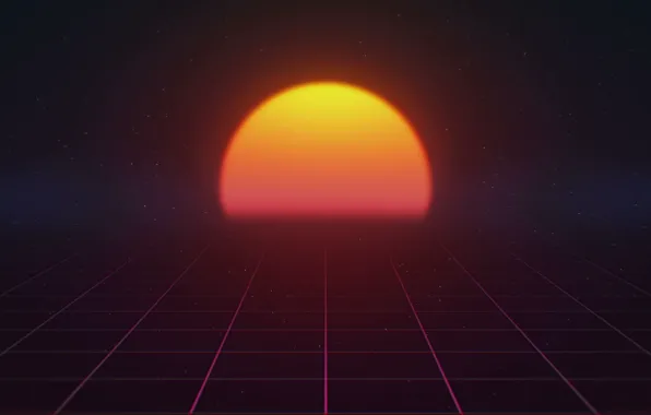 The sun, Music, Star, Background, 80s, Neon, 80's, Synth
