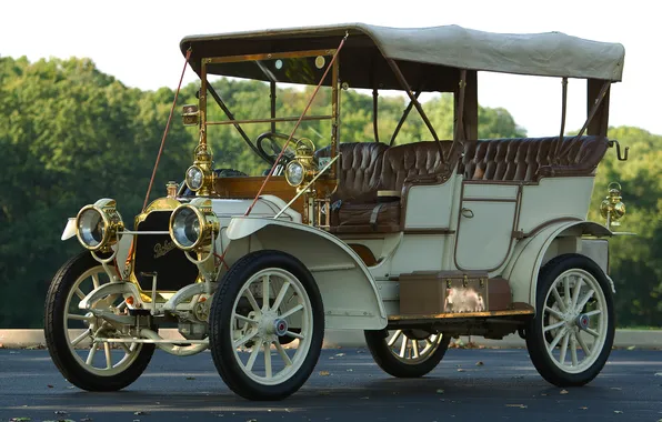 Retro, car, exclusive, beautiful car, Packard, Model 18 Speedster, 1909