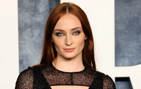 Makeup, actress, hairstyle, background, beauty, actress, makeup, Sophie Turner