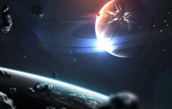 Stars, Planet, Space, Planet, Planets, Art, Stars, Space