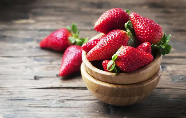 Berries, Board, strawberry, bowl