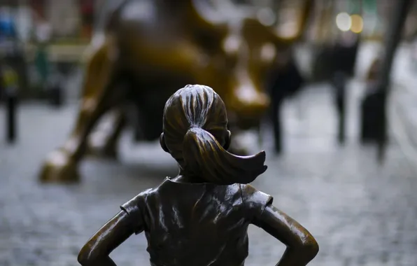New York, USA, Kristen Visbal, Fearless Girl