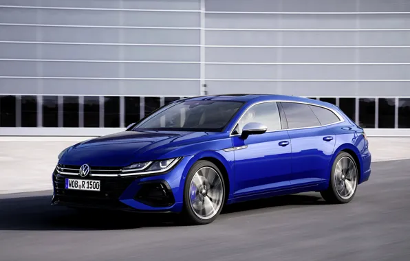 Blue, wall, Volkswagen, universal, Shooting Brake, 2020, Arteon, Shooting Brake R