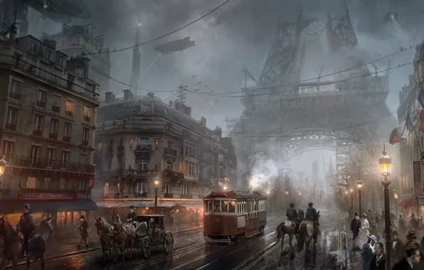 Picture Paris, video game, Steampunk, Atomhawk Design, The Order 1886- Paris, Sony Game, steampunk city