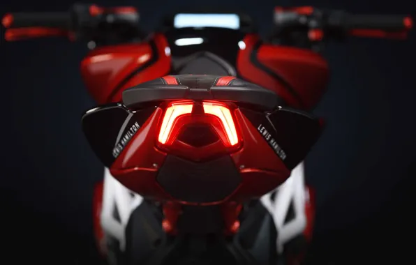 Design, motocycle, dark background, backlight, Augusta