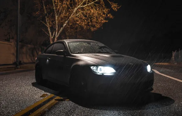 Picture BMW, Rain, E92, M3