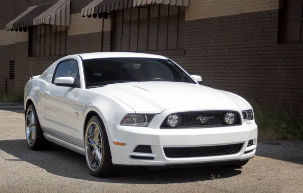 Picture Mustang, Ford, 5.0, White, Street