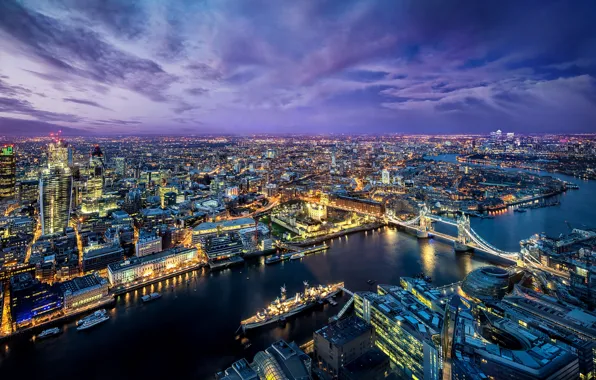 River, ship, England, London, home, panorama, Thames
