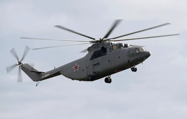 Picture helicopter, heavy, Mi-26, troop