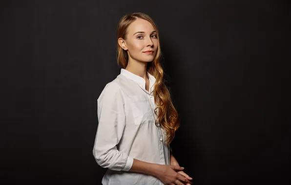 Look, girl, background, portrait, hairstyle, shirt, cute