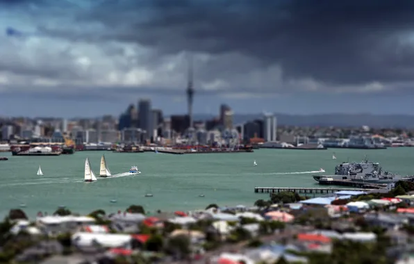 The city, focus, Yachts