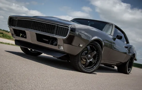 Chevrolet, Camaro, Black, 1968, 502