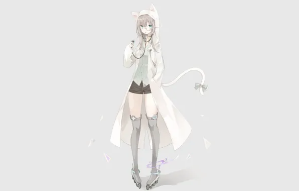 Cat, girl, anime, videos, art