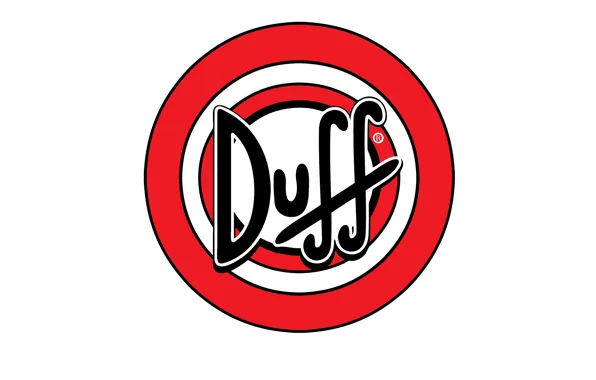 Picture logo, beer, Duff