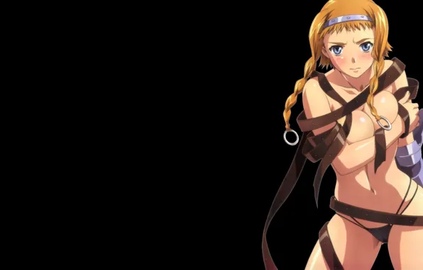Girl, straps, Queen's Blade, Elina
