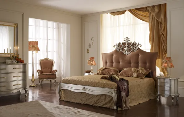 Picture bed, interior, chair, bedroom