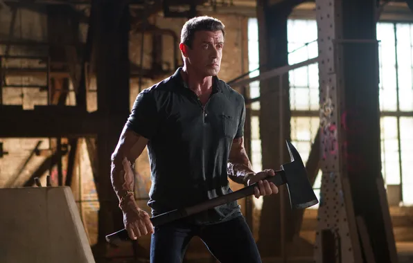 Picture man, actor, axe, Sylvester Stallone, Sylvester Stallone, Bullet to the Head, The expendables, Jimmy Bobo