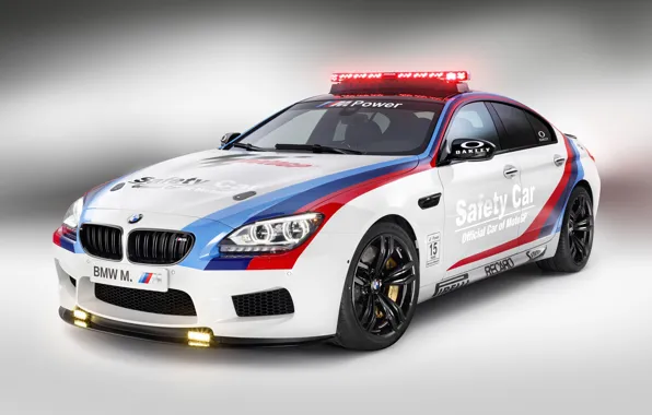 Picture BMW, Light, Glow, Gran Coupe, White, Tuning, Sedan, Safety Car