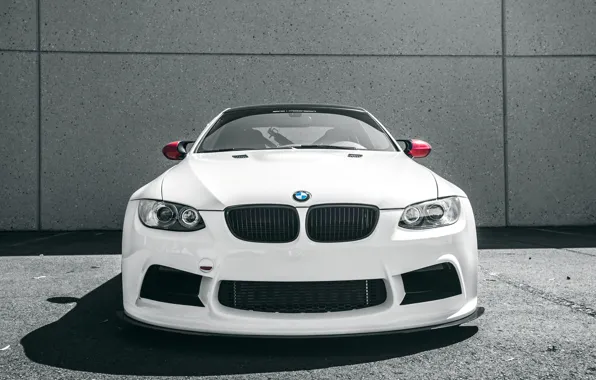 Picture background, lights, tuning, BMW, white, white, bumper, BMW M3