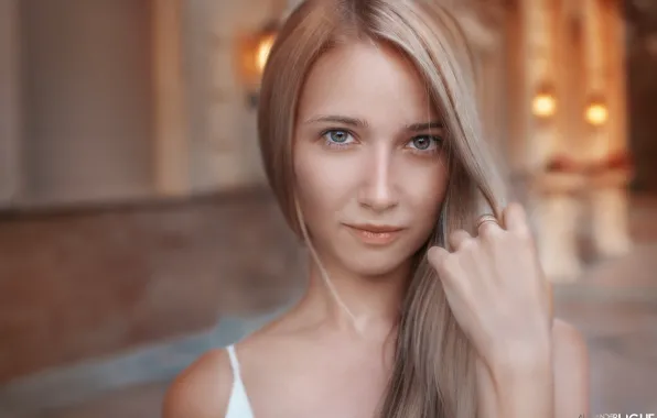 Picture look, face, model, hair, hand, portrait, Alexander Drobkov-Light, Anya Parashchuk