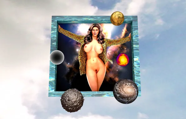 The sky, space, girls, 'erotic