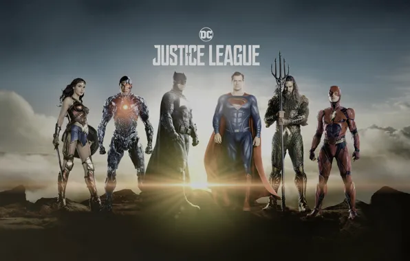 Picture Wonder Woman, Batman, Superman, Cyborg, Flash, Aquaman, Justice League