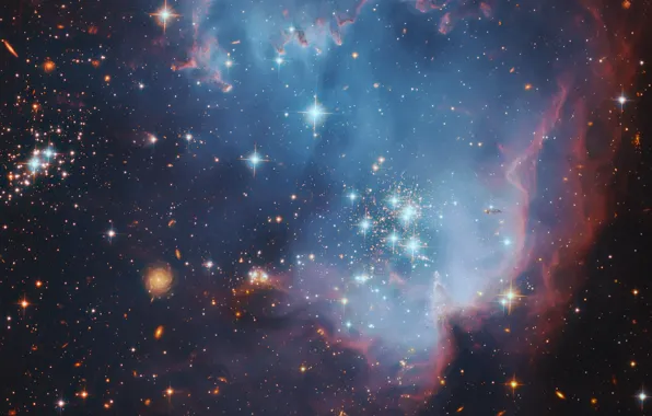 Space, stars, nebula, galaxy, star formation, the Pleiades