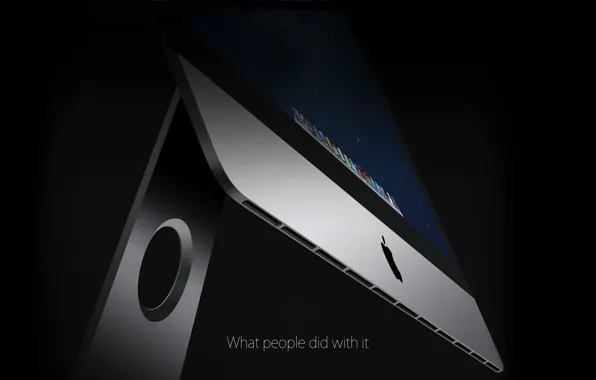 Picture Apple, leg, Dock, thin, OS X Mountain Lion, iMac 27 inch, ultra, core i7