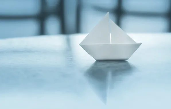 Paper, background, boat, origami