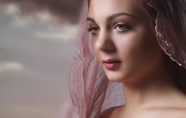 Makeup, sponge, retouching