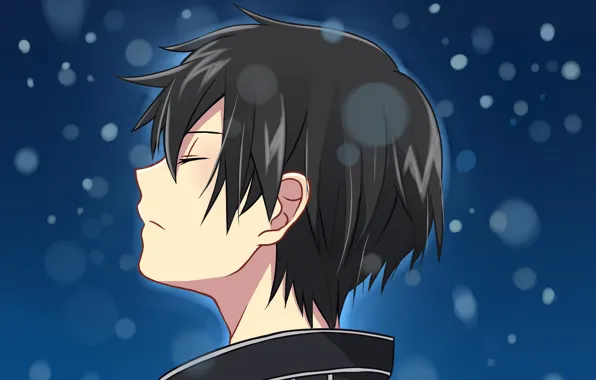 Look, anime, art, guy, Sword art online, Sword Art Online, Kirito