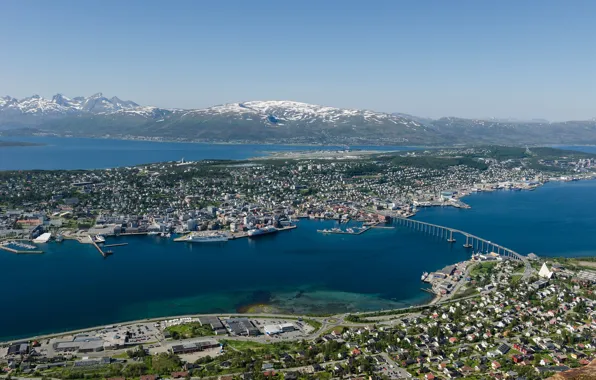 Picture bridge, Norway, panorama, Norway, Tromso