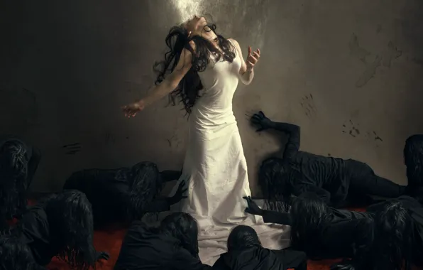 Girl, fear, the situation