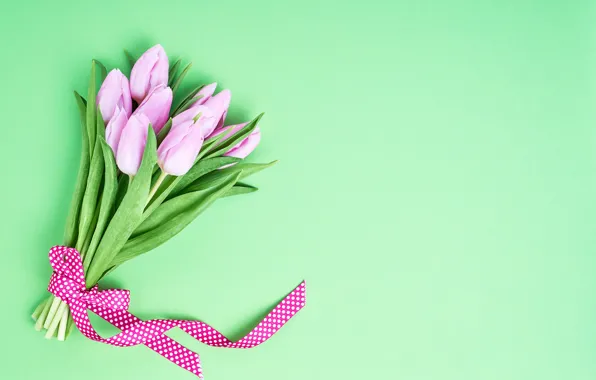 Flowers, bouquet, tape, tulips, pink, pink, flowers, beautiful