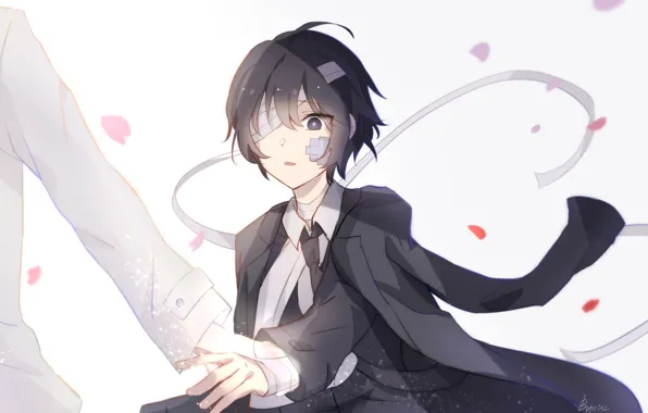 Surprise, anime, boy, art, the patch, Bungou Stray Dogs