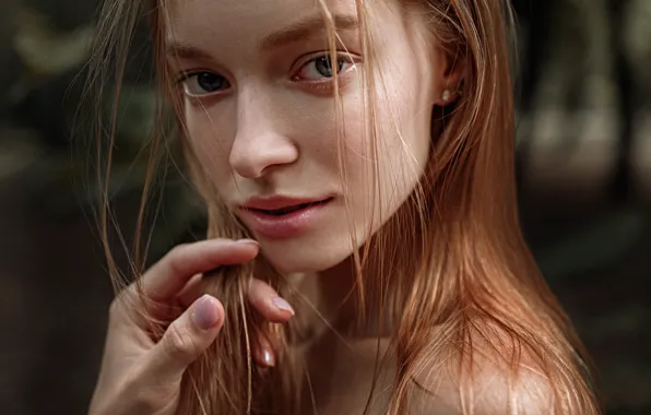 Wallpaper look, girl, face, model, beauty, George Chernyadev, Georgy ...