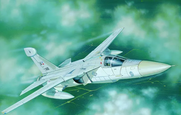 Picture war, art, airplane, painting, jet, General Dynamics/Grumman EF-111A Raven