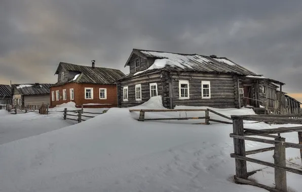 Picture village, Murmansk oblast, Kashkarantsy