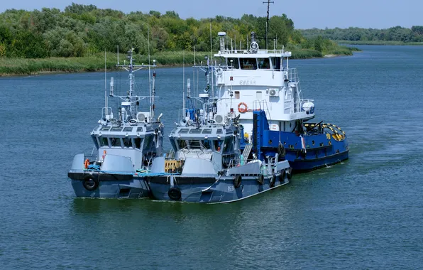 River, work, tugs