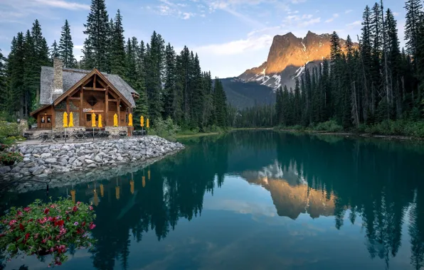 Picture lake, Canada, Emerald Lake